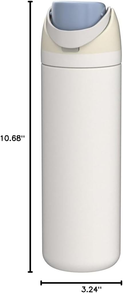 Owala FreeSip Insulated Stainless Steel Water Bottle with Straw for Sports and Travel, BPA-Free, 24oz, Iced Breeze - Image 7