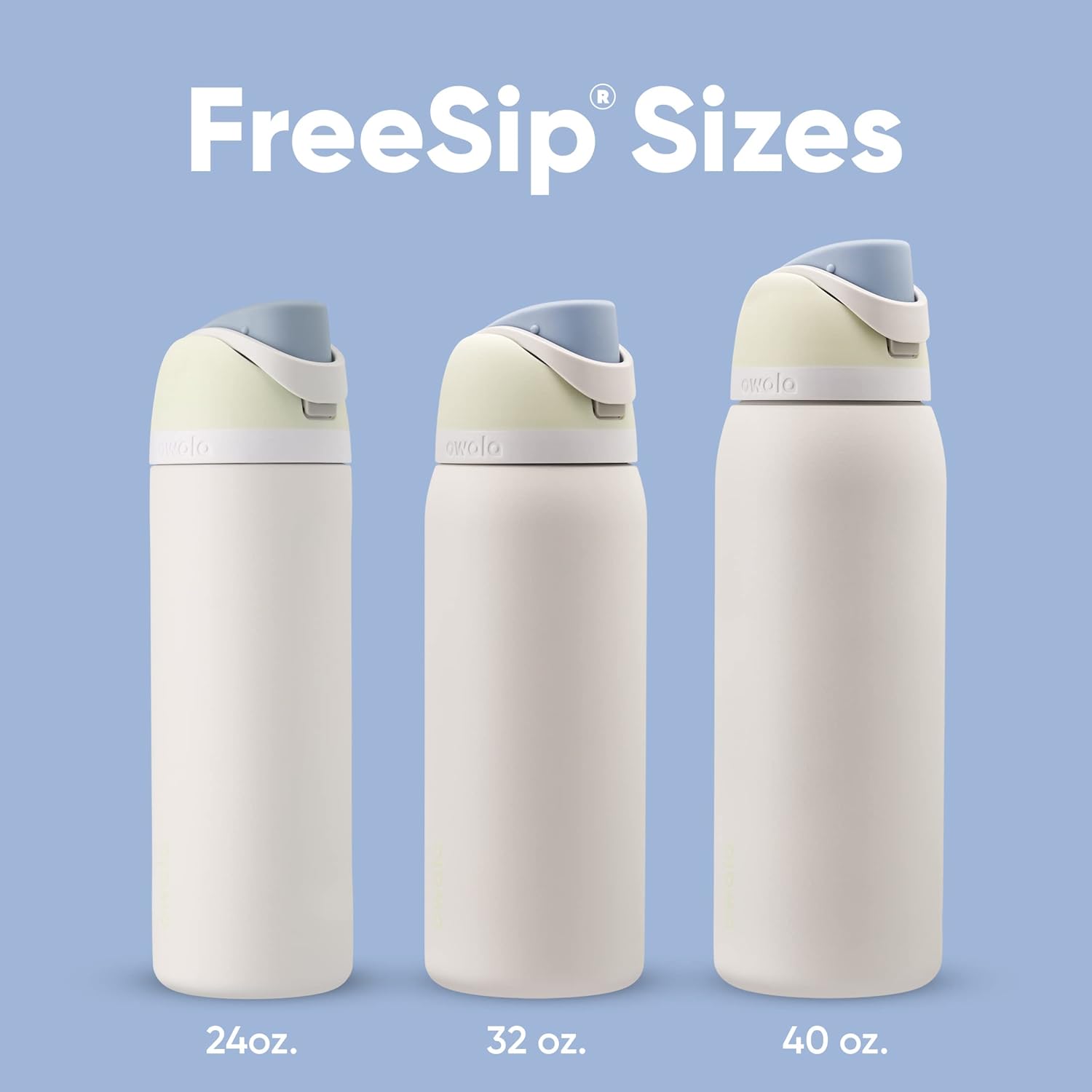 Owala FreeSip Insulated Stainless Steel Water Bottle with Straw for Sports and Travel, BPA-Free, 24oz, Iced Breeze - Image 5