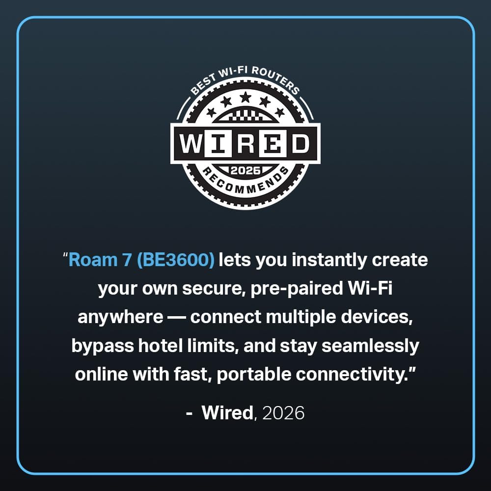 TP-Link Roam 7 BE3600 Wi-Fi 7 Portable Travel Router | Dual-Band, 2.5G Port, USB 3.0 | Multi-Modes in One | OpenVPN, WireGuard® | Public WiFi Sharing for Hotel/Cruise/RV/Plane | No 6 GHz | TL-WR3602BE - Image 2