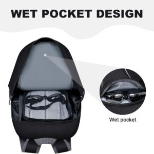 MIYCOO Backpack – Ultra Lightweight Packable Backpack for Travel Camping, Hiking Back Pack Waterproof Foldable Daypack for Men Women Black