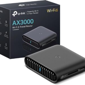 TP-Link Roam 6 AX3000 Dual-Band Wi-Fi 6 Travel Router – Multi-Gig Portable, OpenVPN, WireGuard, Public Network Sharing, Hotel/Cruise Approved, Phone Tethering, USB 3.0, Multi-Mode – TL-WR3002X