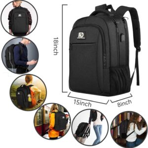 Large Travel Laptop Backpack, Business Anti Theft Slim Sturdy18Inch Laptop Backpack