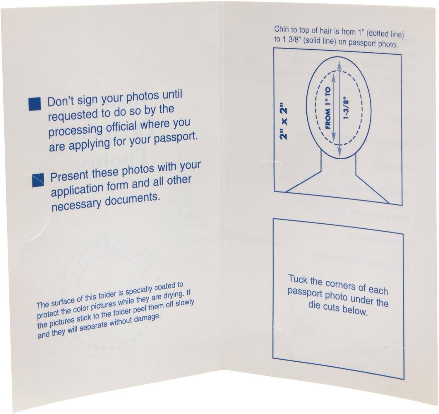 Neil Enterprises Passport Folders in Off-White - Pack of 100 - Image 2
