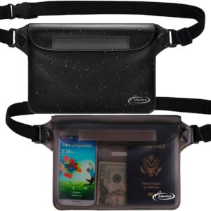 AiRunTech Waterproof Fanny Pack,Phone Pouch Dry Bag for Passport Wallet Purse,Floating Waterproof Bags for Travel Beach Swimming Kayaking Boating Cruise Accessories