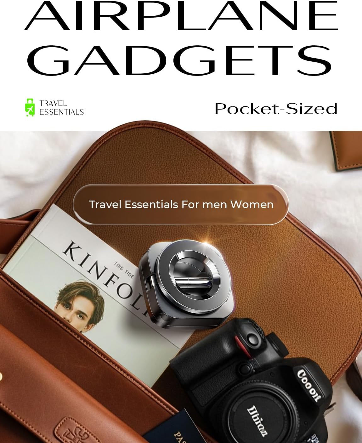 LISEN Airplane Travel Essentials for Women Men Phone Holder for Desk Cruise Vacation Essentials 2026 MagSafe Travel Size Accessories Flying Long Flight Airplane Gadgets Men Father Gifts - Image 4