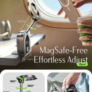 LISEN Airplane Travel Essentials for Women Men Phone Holder for Desk Cruise Vacation Essentials 2026 MagSafe Travel Size Accessories Flying Long Flight Airplane Gadgets Men Father Gifts