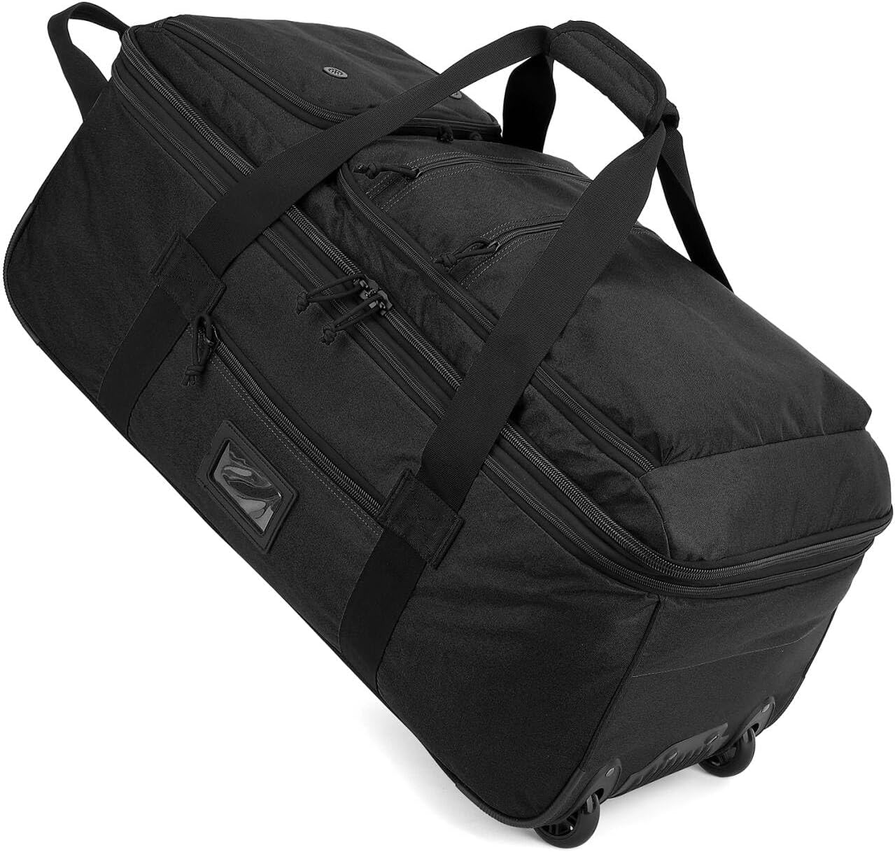 Large Foldable Duffle Bag with Wheels 85-100L Expandable Wheeled Travel Rolling Duffel Bag for Men Women, 30" Extra Large Collapsible Soft Luggage with Wet Pocket for Camping, XL Black - Image 9