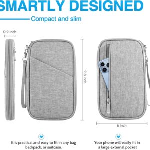 TOPBAG Passport Holder Family, Women Rfid Blocking Passport Wallet, Travel Document Organizer for Premium Wallets, Waterproof Passport Holders Bag for Women & Men Traveling, Credit Cards Case