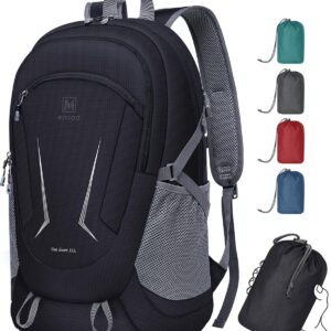MIYCOO Backpack – Ultra Lightweight Packable Backpack for Travel Camping, Hiking Back Pack Waterproof Foldable Daypack for Men Women Black